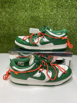 Nike Dunk Low Off-White Pine Green Size 11.5 Mens Sneakers 2019 CT0856-100