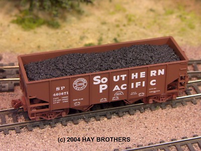 Hay Brothers COAL #2 LOAD - Fits (ALL) Micro-Trains 33' Twin-Bay Hopper Cars