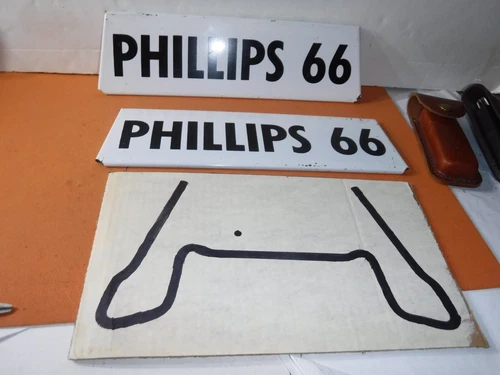 🔥Vintage PHILLIPS 66 Metal Oil Gas Station Signs for TIRE Display (READ) #1