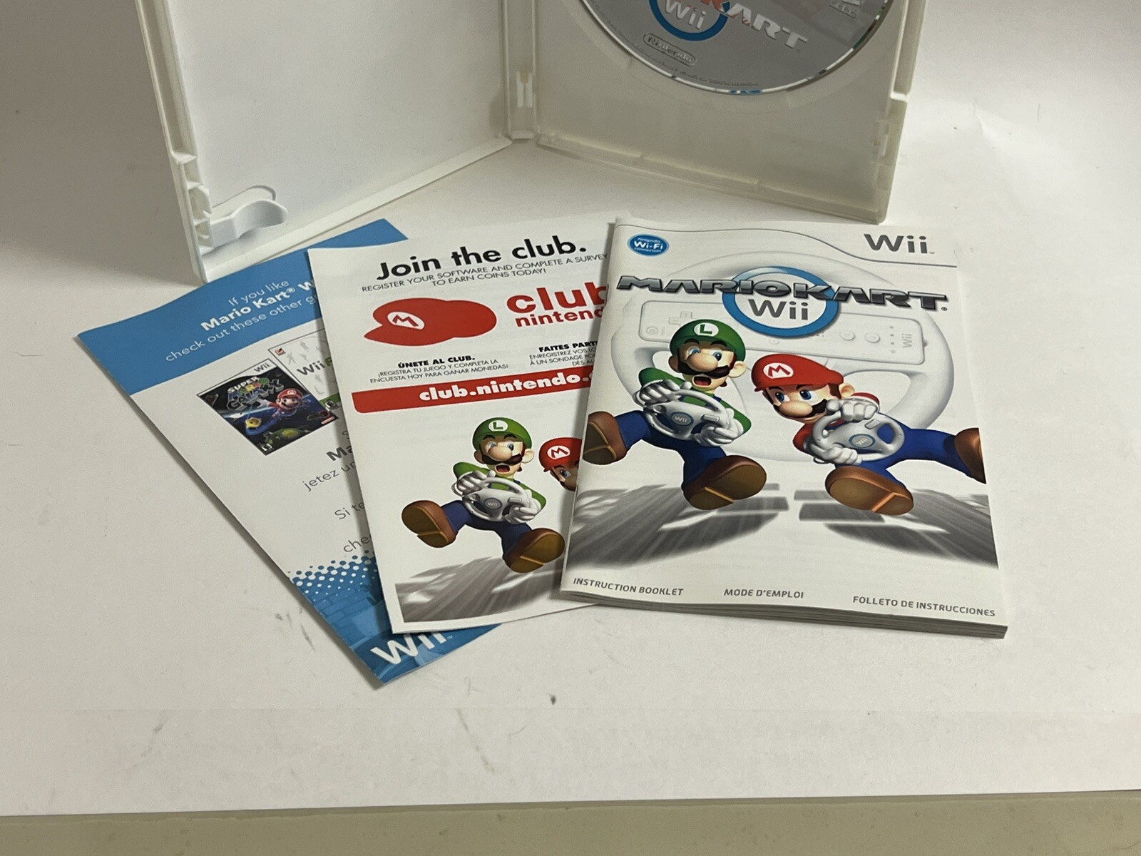 Mario Kart Wii Nintendo 2008 Game Complete W/ Manual Tested Disk Works Clean CIB 45496901011 eBay