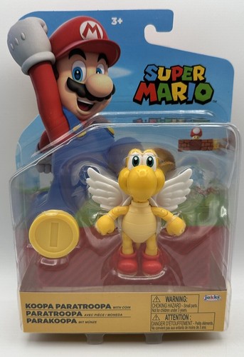 Super Mario Koopa Paratroopa W/Coin 13 Points Of Articulation Nintendo 2023