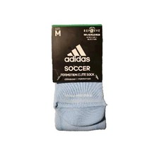 Adidas Soccer Elite Socks Formation ClimaCool ClimaLite Blue Size M