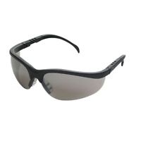 Crews Klondike Protective Eyewear, Black Frame, Silver Mirror Lens - Crwkd117 Crews Klondike Protective Eyewear, Black Frame, Silver Mirror Lens - Crwkd117