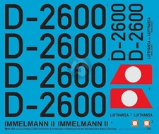 Peddinghaus 1/48 Ju 52/3m Immelmann (& II) Fuhrermaschine Markings D-2600 3099