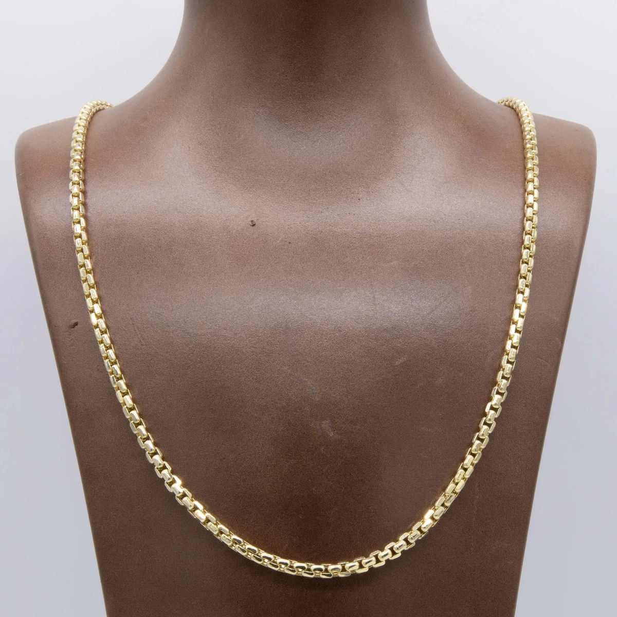 Cuban Chain Necklace in Sterling Silver, 3.5mm – Miabella