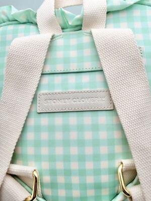 Stoney Clover Lane Mint Chip Green Heart Backpack Gingham  display picture 2