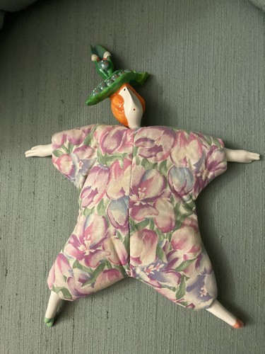 Vintage Poupee Millet Doll signed Serge Porcelain Handmade French Peapod lady . - Picture 3 of 10