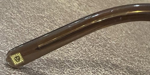 Anne Klein Eyeglasses Frames AK 9078 469-S Brown Rectangular Full Rim 54-17-135 - Picture 6 of 7