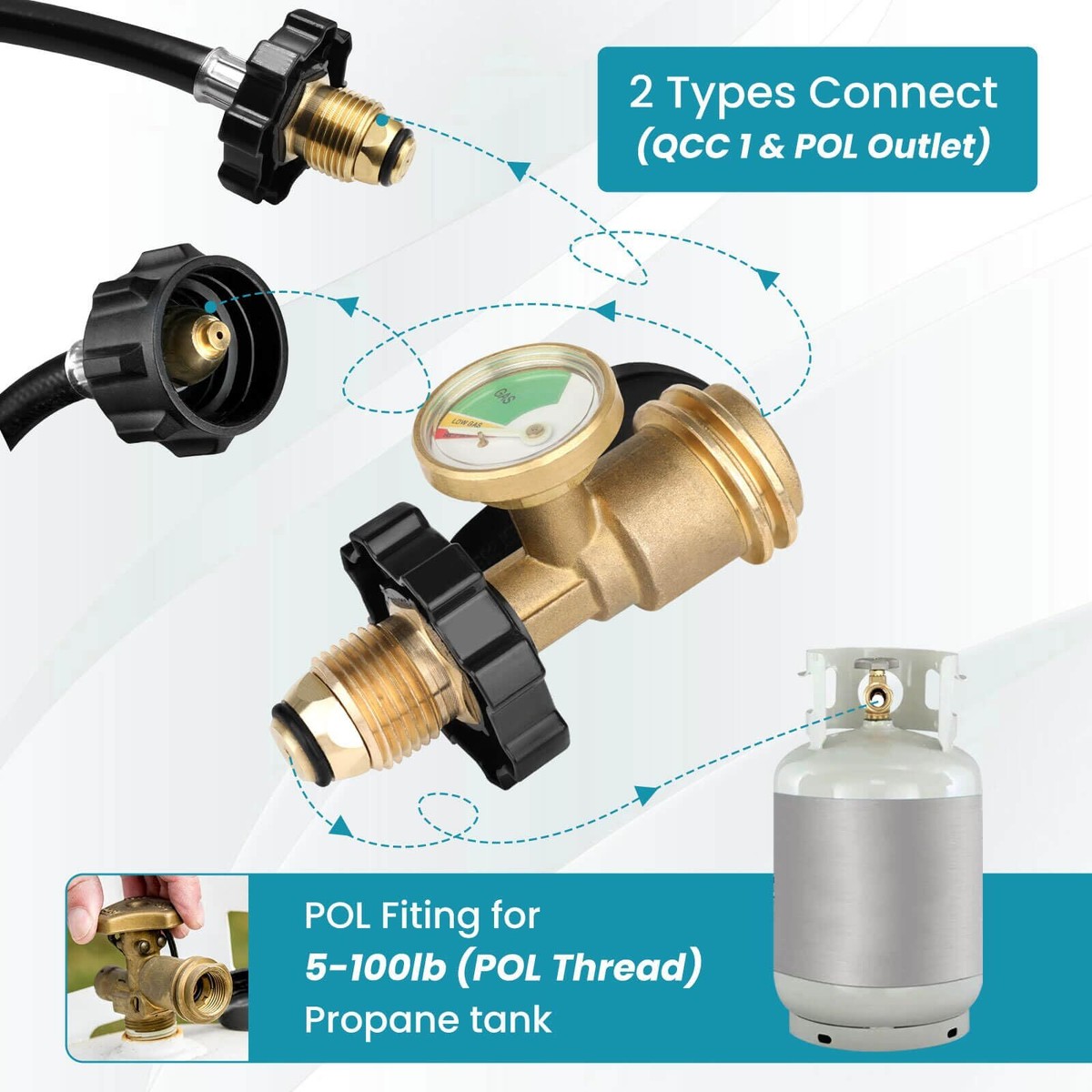Gasfles koppelingen (shell / din 1/2 links draad Gasfles koppelingen (shell / din 1/2 links draad