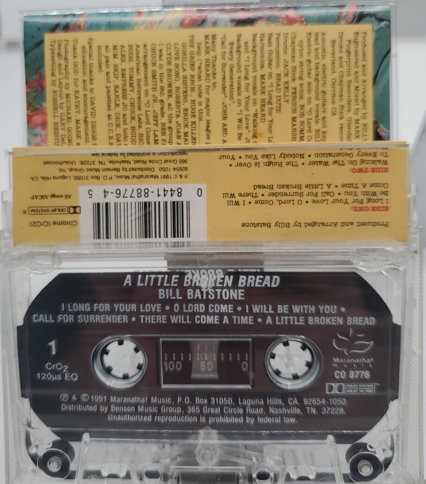 Billy Batstone Cassette - A Little Broken Bread 1991 vg++ - Image 3 of 3