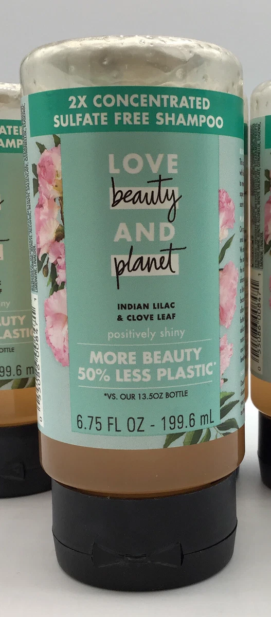 Lot Of 4 Love Beauty and Planet Shampoo -Indian Lilac and Clove Leaf