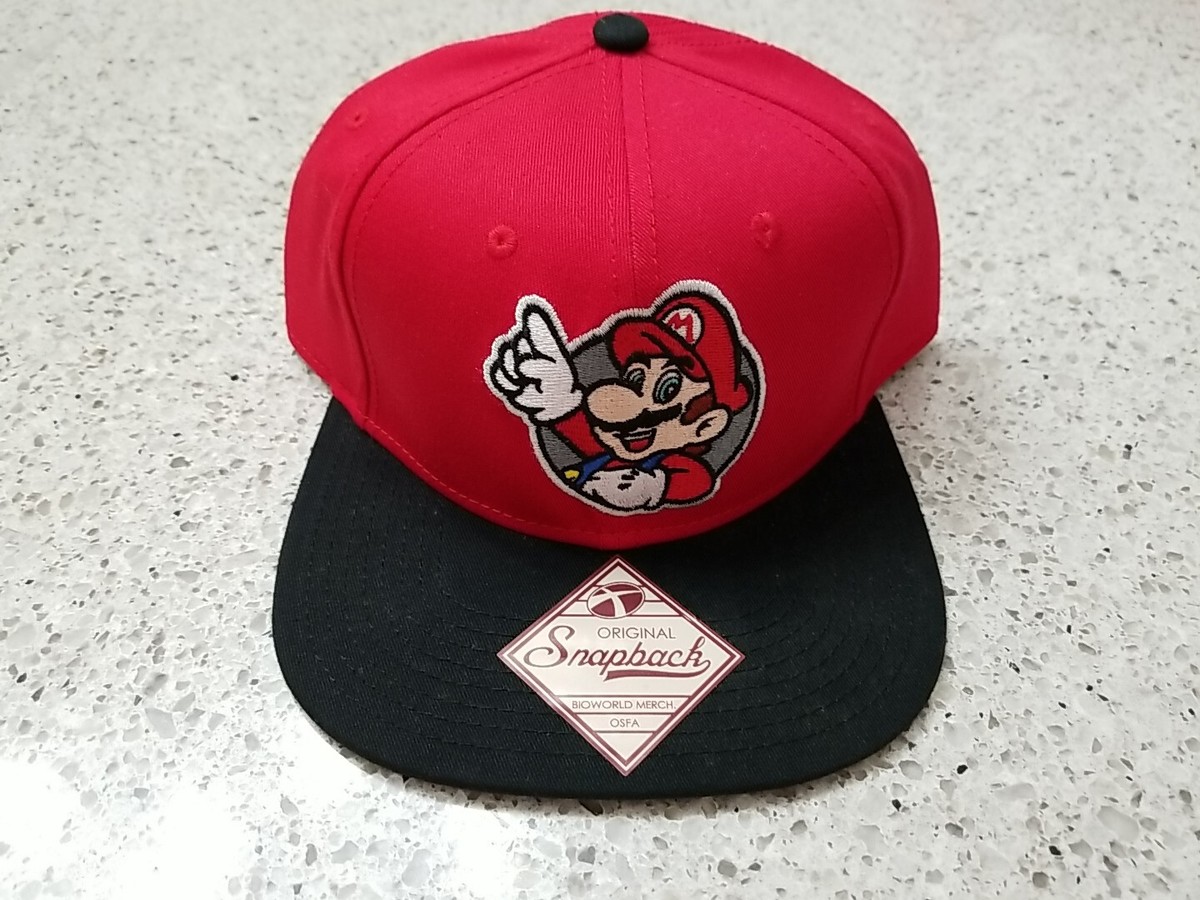 Super Mario Official Nintendo Original Snapback Hat Bioworld 2018