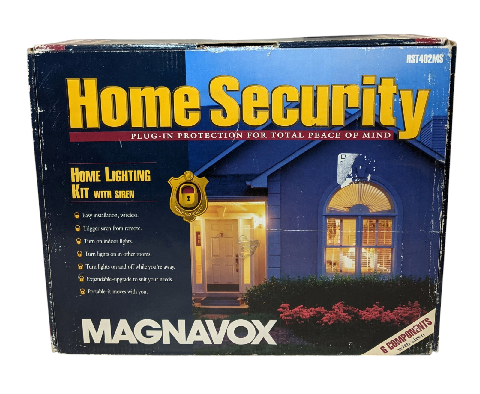 MAGNAVOX Wireless Home Lighting Kit With Siren NEW Sealed In Box HST402MS