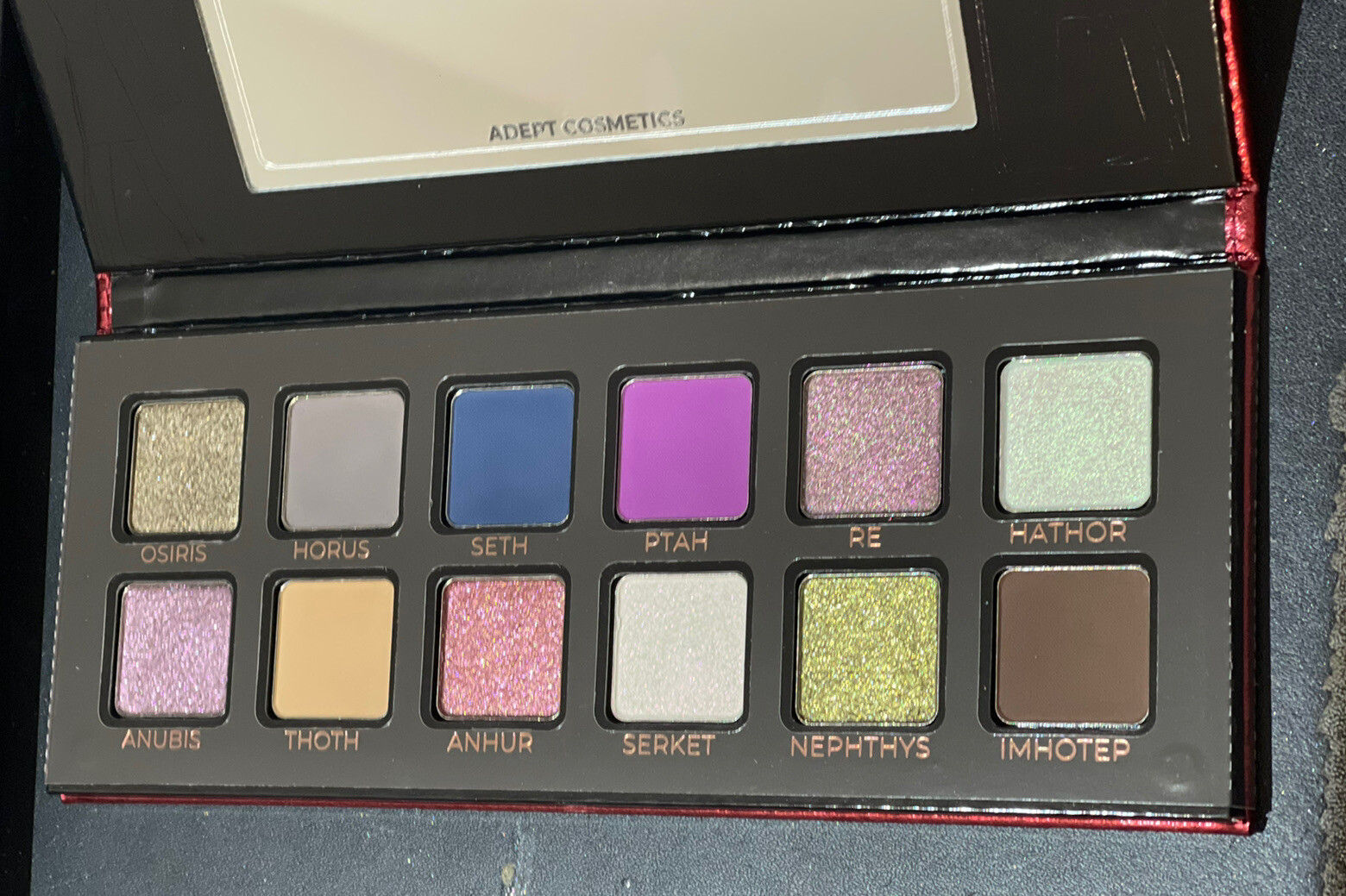 Adept Cosmetics Dark Eyeshadow Palette BNIB US Indie Brand