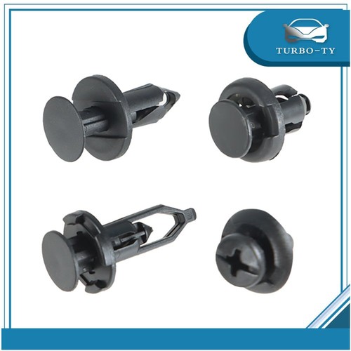 40Pack Plastic Car Body Push Pin Rivet Fasteners Trim Moulding Clip - Foto 6 di 12