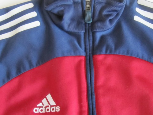 Top Condition: Vintage Adidas (Retro) Tracksuit Top Vest! Old School Size 8 (L) - Picture 2 of 5