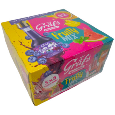 Gräf's Fruity Mix 5x5 Klopfer 25x 0,02L 15-16% Vol. Shots Party (39,98 EUR/l)