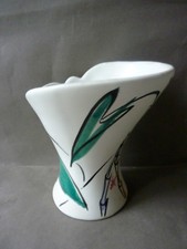 vase corolle forme libre, en céramique signée FPP, Vallauris France, 1950