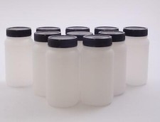Runde Weithalsflaschen, mit Schraubverschluss, 250ml, 10 Flaschen