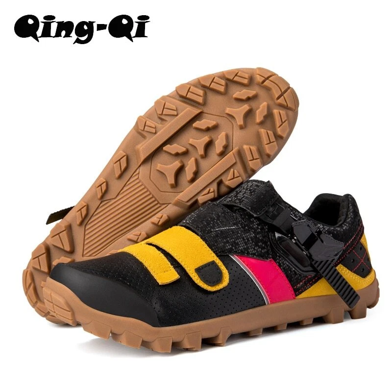 Zapatos de bicicleta MTB transpirables para hombre con tacos SPD grava carretera ciclismo zapatillas Foto 3 de 4