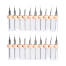 20Pcs 0.2mm Carbide CNC Engraving Circuit Board Micro PCB Drill Bit