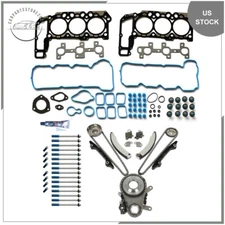 Timing Chain Kit W/ Cover Bolts Gasket Set For 05-09 Ram 1500 Liberty Dakota 3.7