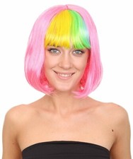 Pink Mixed Bob Wig  Party Ready Fancy Cosplay Halloween Wig HW-1782