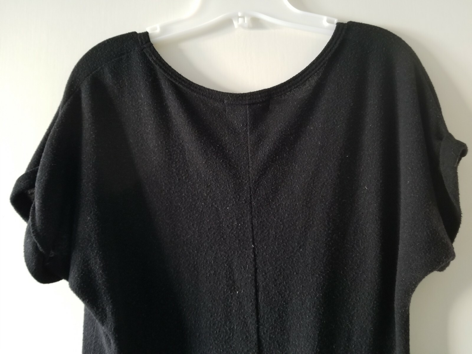 Blushed Basic Solid Black Short Sleeve Blouse wit… - image 9