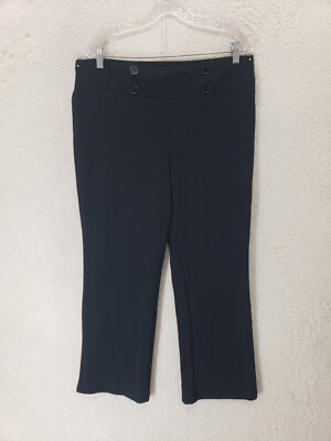 Nana USA Women Pants 3XL Polyester Blend Mid Rise Pull On Straight Stretch Ankle