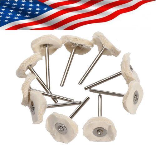 Cotton Polishing Buffing Pads for Rotary Tool 10 Pack Wheel Set
