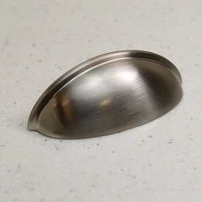 Cup Pulls Cabinet Hardware Brushed Satin Nickel Pull SN 246 Bin Drawer Handle