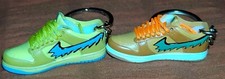 Platinum Athletics Retro Skate Sneakers Key Chain Lot Of Two, 1 Orange 1 Yellow