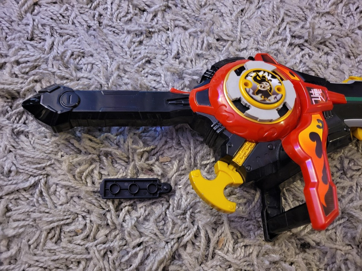 Power Rangers Ninja Steel DX Master Blade Chainsaw Spinning Sword Works!