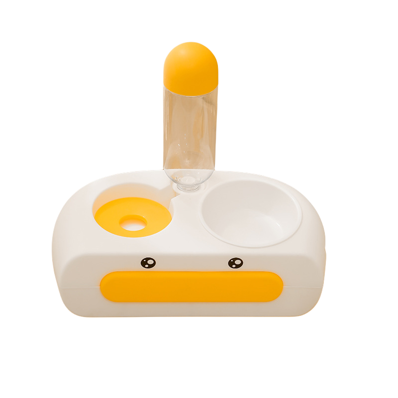 Elegant Cat Water Bowl Gray Ceramic Bowl Large Size Duck Design Leak