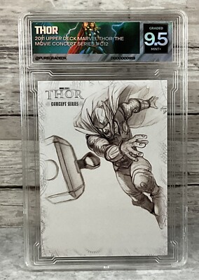 2011 UPPER DECK MARVEL THOR THE MOVIE CONCEPT SERIES # C12 PUREGRADEDX AUTHENTIC