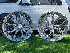 4 x 20 Inch 5x112 Forzza Titan Style Brushed Aluminium Wheels: Fits For Audi