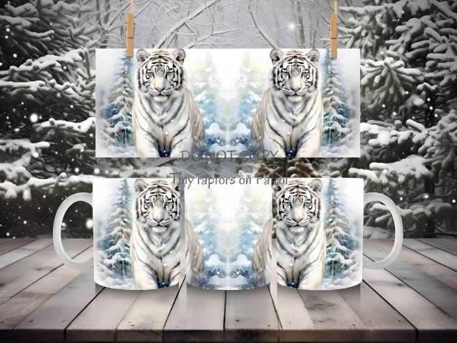White Tiger, cup, 15 oz, coffee mug, CHOICE, custom, wildlif