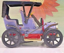 2636E-Vintage Japan, Modern Toys, Lever Action Ford Model T Car! Works! 1960s!