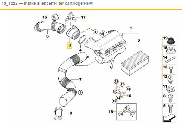 FOR BMW MINI R56 R55 COOPER D ONE D MASS AIR FLOW METER SENSOR  