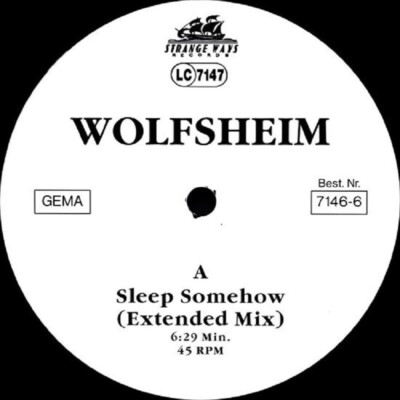 Wolfsheim Sleep Somehow 1999 German 12'' NEW SEALED