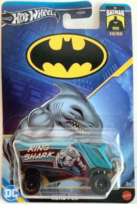 NEW Mattel Hot Wheels Batman KING SHARK AERO POD 10/20 1:64 Scale HRW24 car