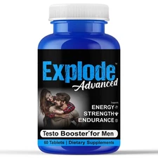 Men Testosterone Booster Enhancement Pills, Support Energy Performance Libido 60