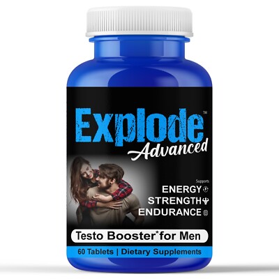 Men Testosterone Booster Enhancement Pills Support Energy Performance Libido 60T