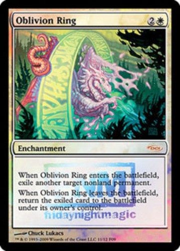 FNM Promos Oblivion Ring - Foil FNM 2009 x1 Moderate Play, English Magic Mtg M:t