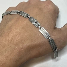 Weidlich Bros bracelet Art Deco With Coat Of Arms 1920 1930 Heirloom Sterling