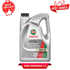 Castrol GTX Full Synthetic 5W20 Motor Oil 5 Quart Smooth Performance 21.59 per gallon