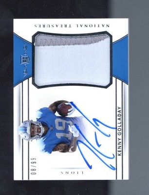 2017 Panini National Treasures #164 Kenny Golladay #/99 AUTO ROOKIE RC
