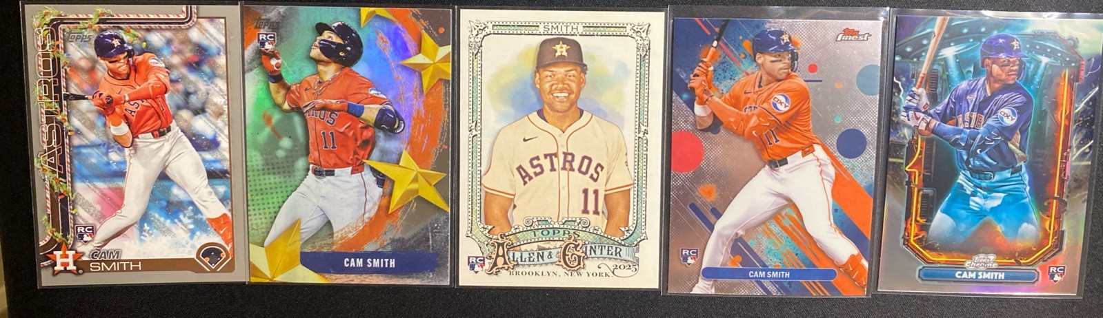 Cam Smith 2025 Topps Cosmic Chrome #ET-34 Finest #54 Allen & Ginter #189 SMLB-67
