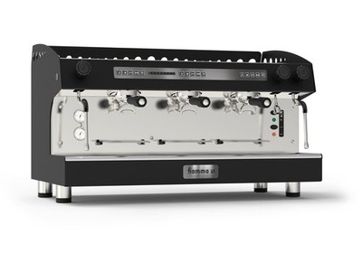 FIAMMA CARAVEL 3 GROUP NEW VOLUMETRIC ESPRESSO COFFEE MACHINE BLACK COMMERCIAL