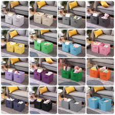 Foldable Storage Cubes Pack of 4 Fabric Boxes for Home Organization